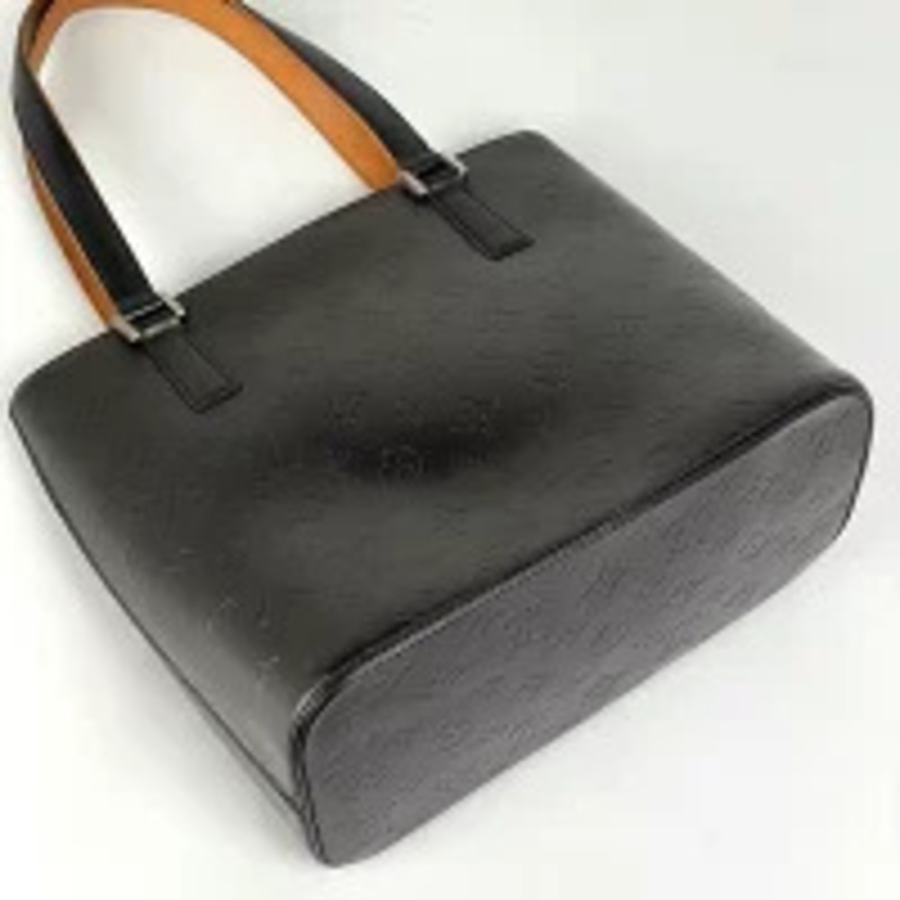 Louis Vuitton Tote Stockton Noir Bag Monogram Black Shoulder Handbag Matte